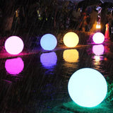 Modern PE Globe Outdoor Garden Light LED Rechargeable Lasson Living