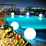 Modern PE Globe Outdoor Garden Light LED Rechargeable Lasson Living