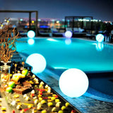 Modern PE Globe Outdoor Garden Light LED Rechargeable Lasson Living