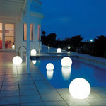 Modern PE Globe Outdoor Garden Light LED Rechargeable Lasson Living