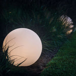 Modern PE Globe Outdoor Garden Light LED Rechargeable Lasson Living