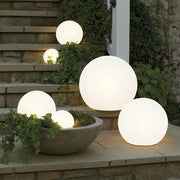 Modern PE Globe Outdoor Garden Light LED Rechargeable Lasson Living