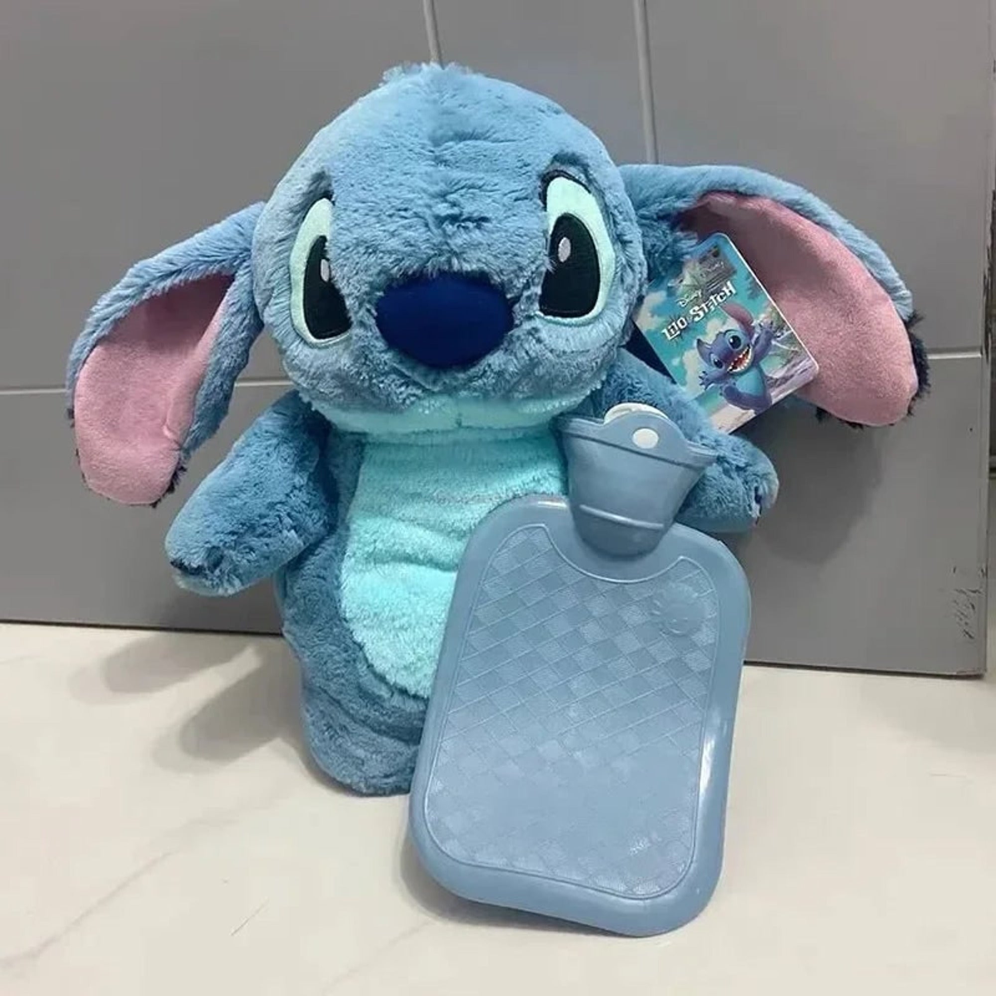 Stitch Extra Large Plush Hot Water Bottle Cosy Winter Hand Warmer Gift - Image 1