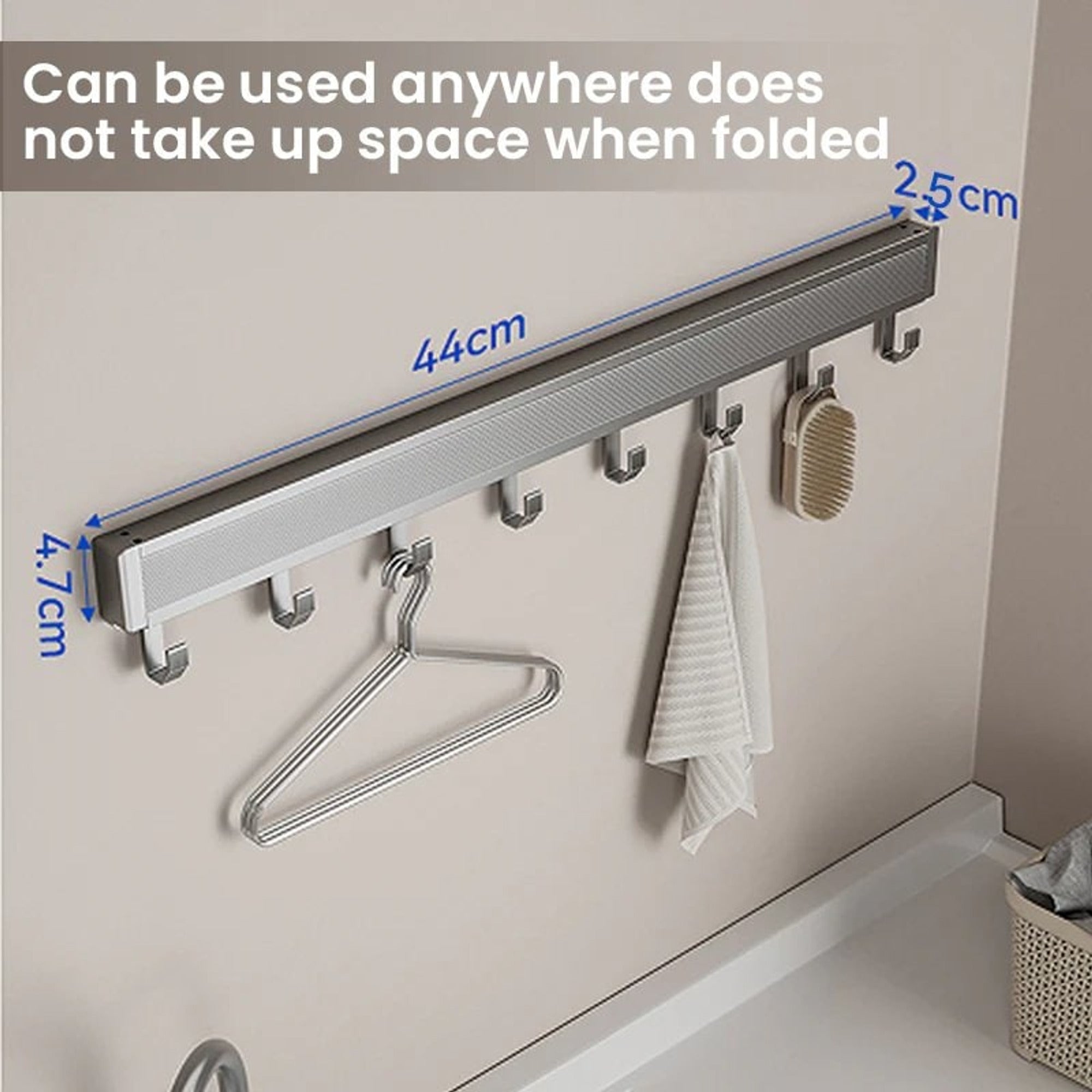 Storage Rack Retractable Invisible Space-Saving Drying Solution Preserve Your Clothes' Integrity - Image 3