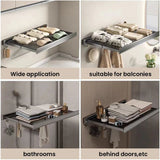 Storage Rack Retractable Invisible Space-Saving Drying Solution Preserve Your Clothes' Integrity - Image 5