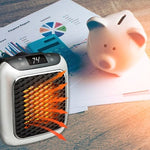 SusanSmith Mini Heater With Quick Heating Remote Control Portable Electric Ceramic For Room Use - Image 6
