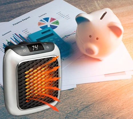 SusanSmith Mini Heater With Quick Heating Remote Control Portable Electric Ceramic For Room Use - Image 6