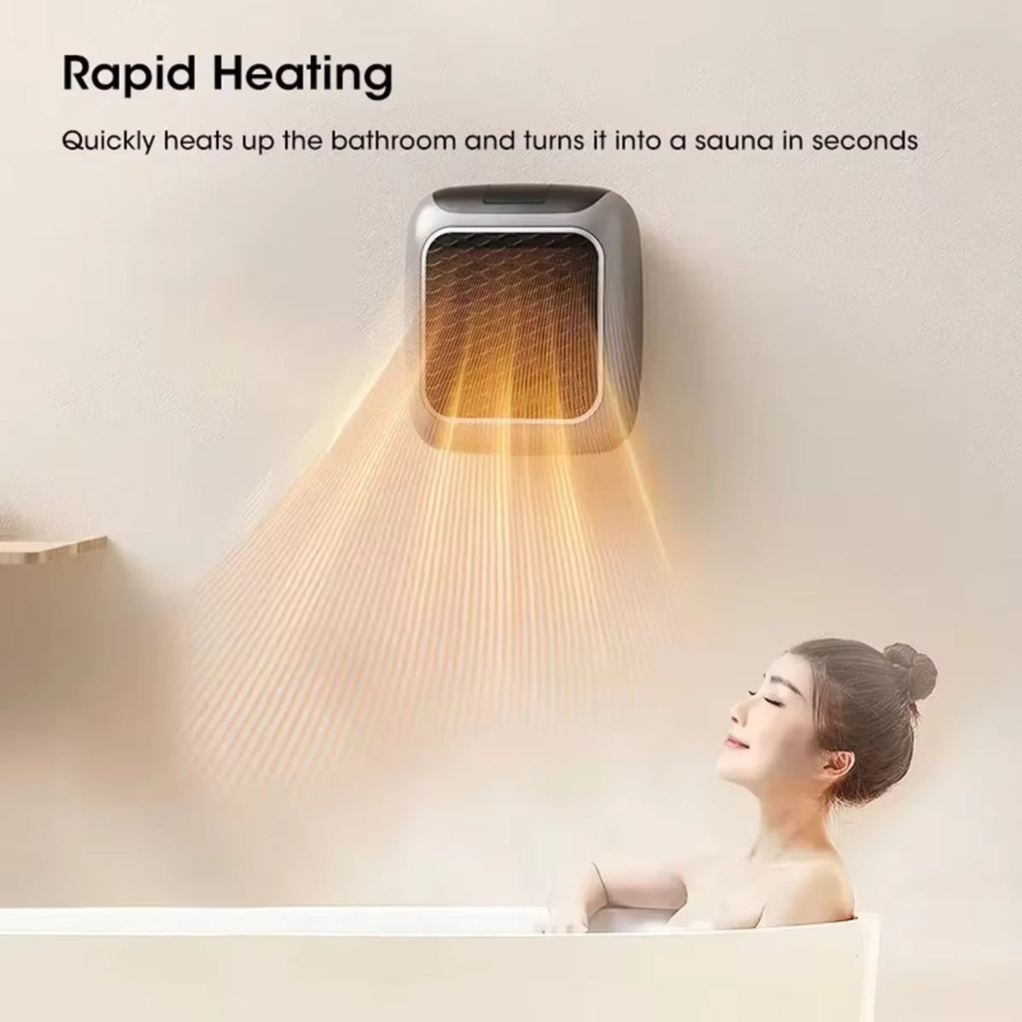 SusanSmith Mini Heater With Quick Heating Remote Control Portable Electric Ceramic For Room Use - Image 3