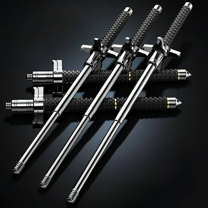 Tactical Retractable Baton Multi-Purpose Hiking Stick For Men - Image 4