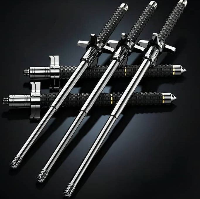 Tactical Retractable Baton Multi-Purpose Hiking Stick For Men - Image 9