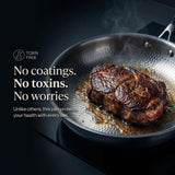 Titanium Casserole Deep Chef's Pan With No Coatings To Wear Out - Image 7