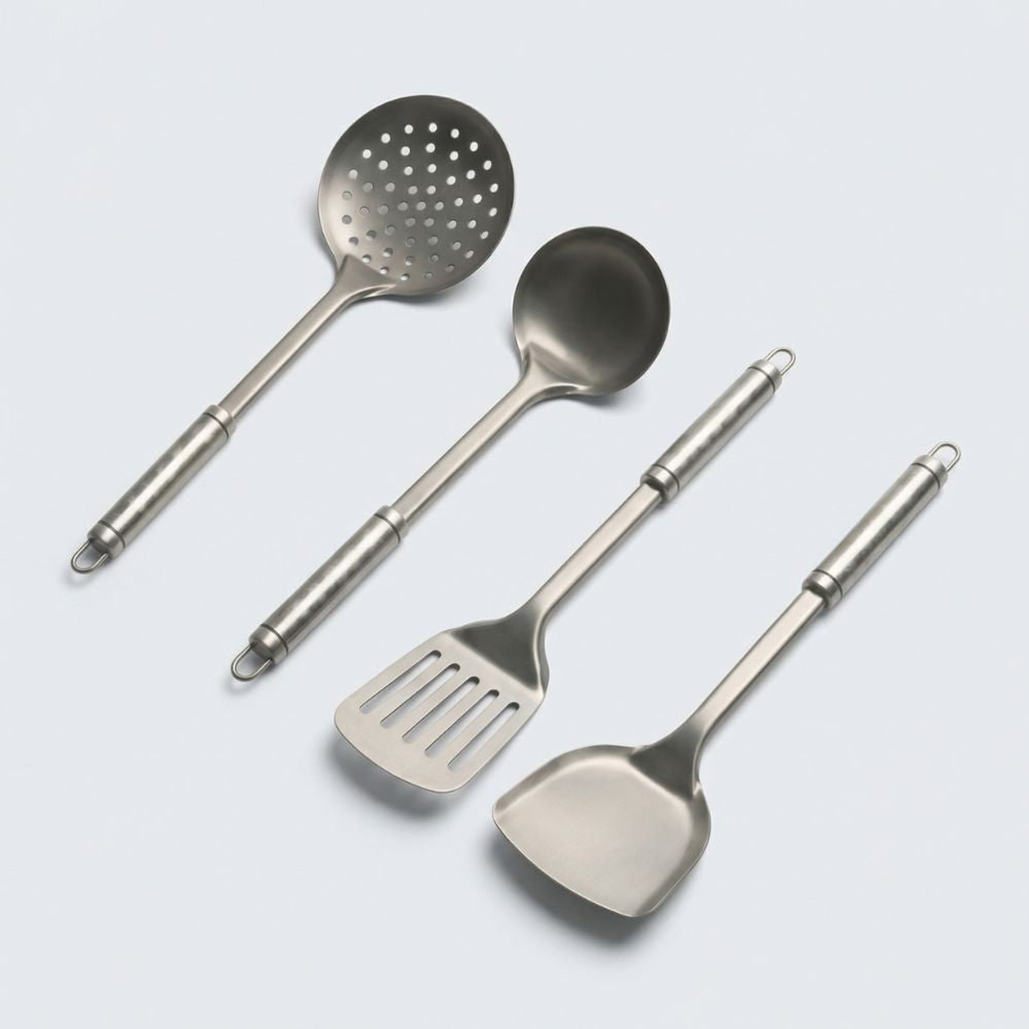 Titanium Chef Utensil Set Ultra-Light & Durable Kitchen Tools With Long Handles For Professional Cooking - Image 1