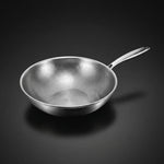 Titanium Wok Pan with Comfortable Flat Bottom and Hammered Surface - Image 10