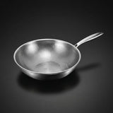 Titanium Wok Pan with Comfortable Flat Bottom and Hammered Surface - Image 10
