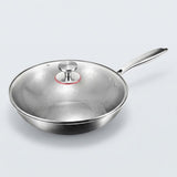Titanium Wok Pan with Comfortable Flat Bottom and Hammered Surface - Image 9