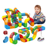 Tracki 3D Train Building Set For Kids Stem Toy With Rechargeable Train - Image 1