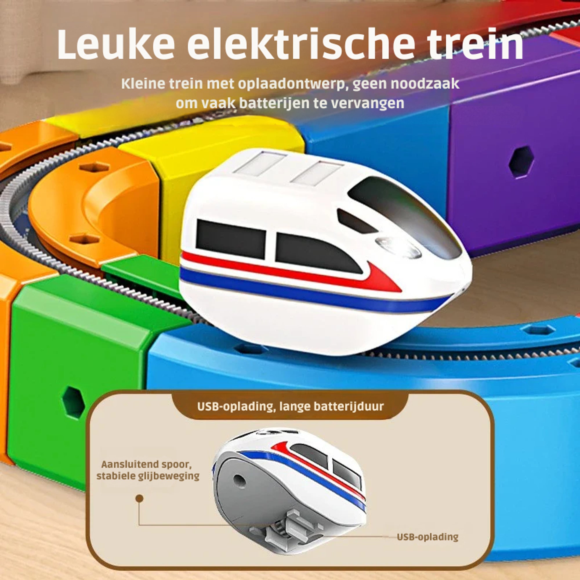 Tracki 3D Train Building Set For Kids Stem Toy With Rechargeable Train - Image 6