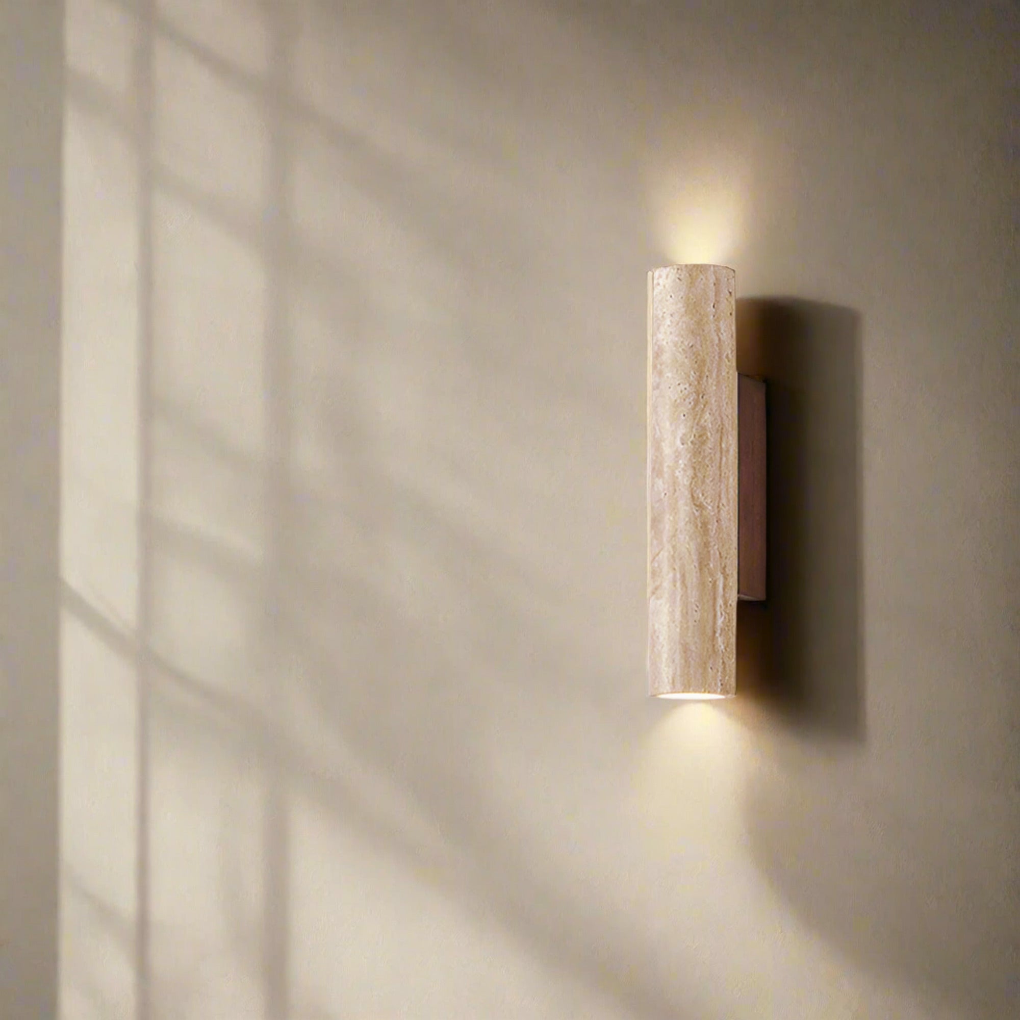 Travertine Stone Wall Light Hardwired Up And Down Bedroom - Image 14