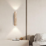 Travertine Stone Wall Light Hardwired Up And Down Bedroom - Image 3