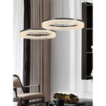 Triple Tier Ring LED Chandelier With Integrated Acrylic - Image 10