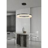 Triple Tier Ring LED Chandelier With Integrated Acrylic - Image 14