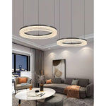 Triple Tier Ring LED Chandelier With Integrated Acrylic - Image 15