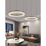 Triple Tier Ring LED Chandelier With Integrated Acrylic - Image 15