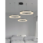 Triple Tier Ring LED Chandelier With Integrated Acrylic - Image 2
