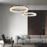 Triple Tier Ring LED Chandelier With Integrated Acrylic - Image 3