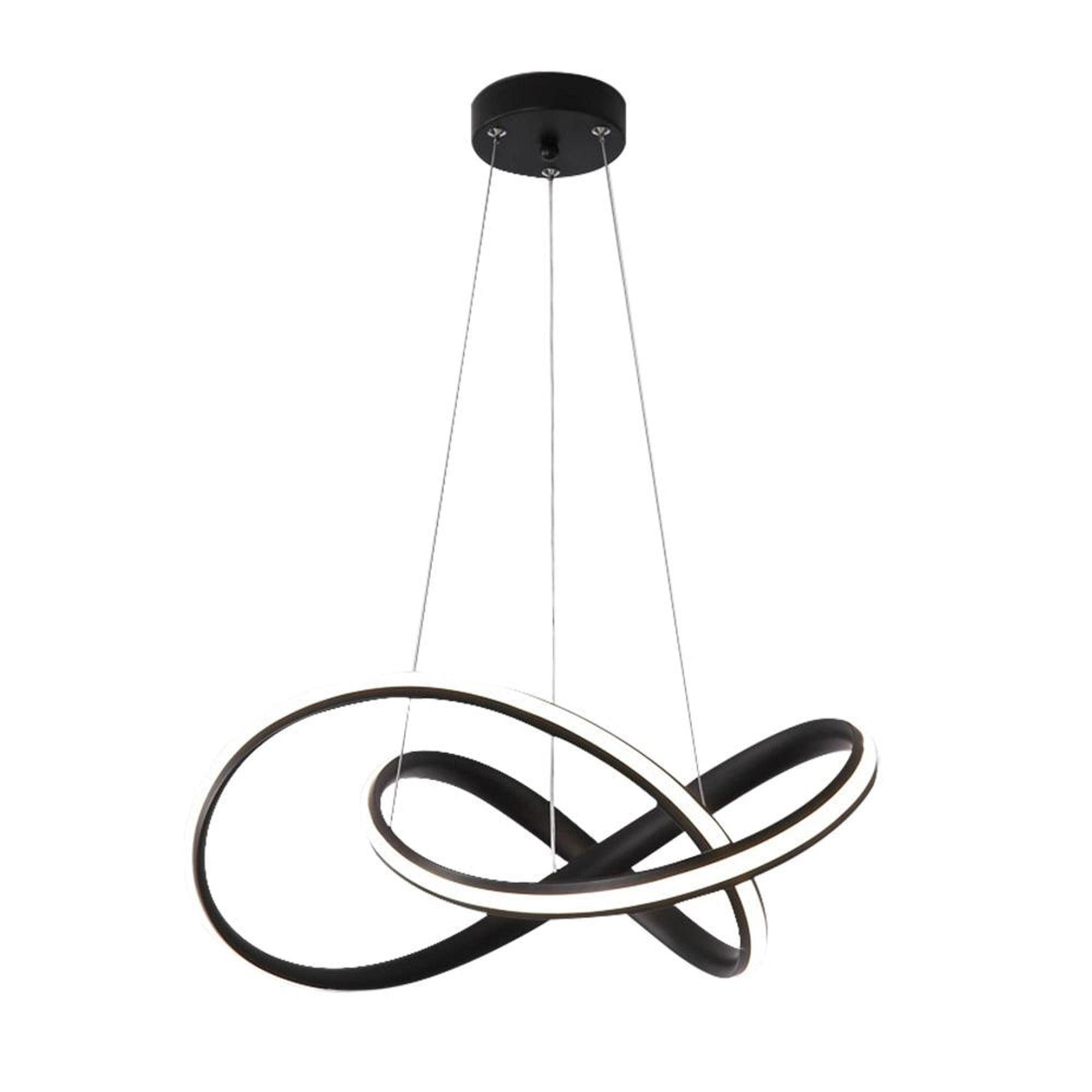 Twisted Ribbon LED Chandeliers With Adjustable Height - Image 3