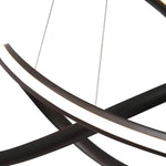 Twisted Ribbon LED Chandeliers With Adjustable Height - Image 6