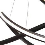 Twisted Ribbon LED Chandeliers With Adjustable Height - Image 6