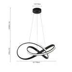 Twisted Ribbon LED Chandeliers With Adjustable Height - Image 8