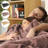 Usb Heated Blanket Fleece Throw With Drawstring Pouch - Image 8