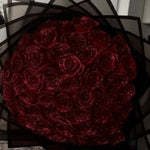Valentine's Day Artificial White Glitter Rose Bouquet - Image 2