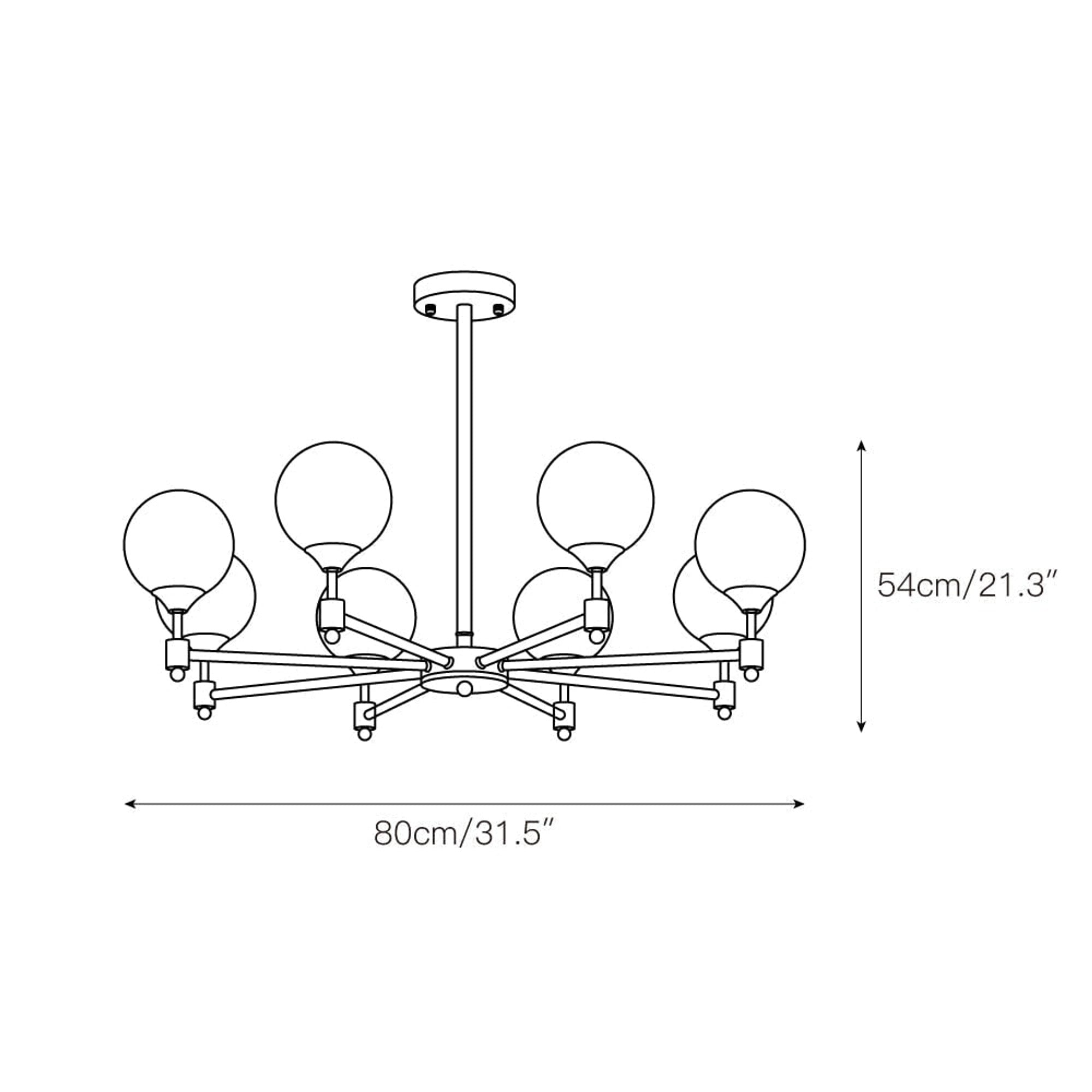 Vatnuvyi Minimalist Glass Globe Chandeliers - Image 15