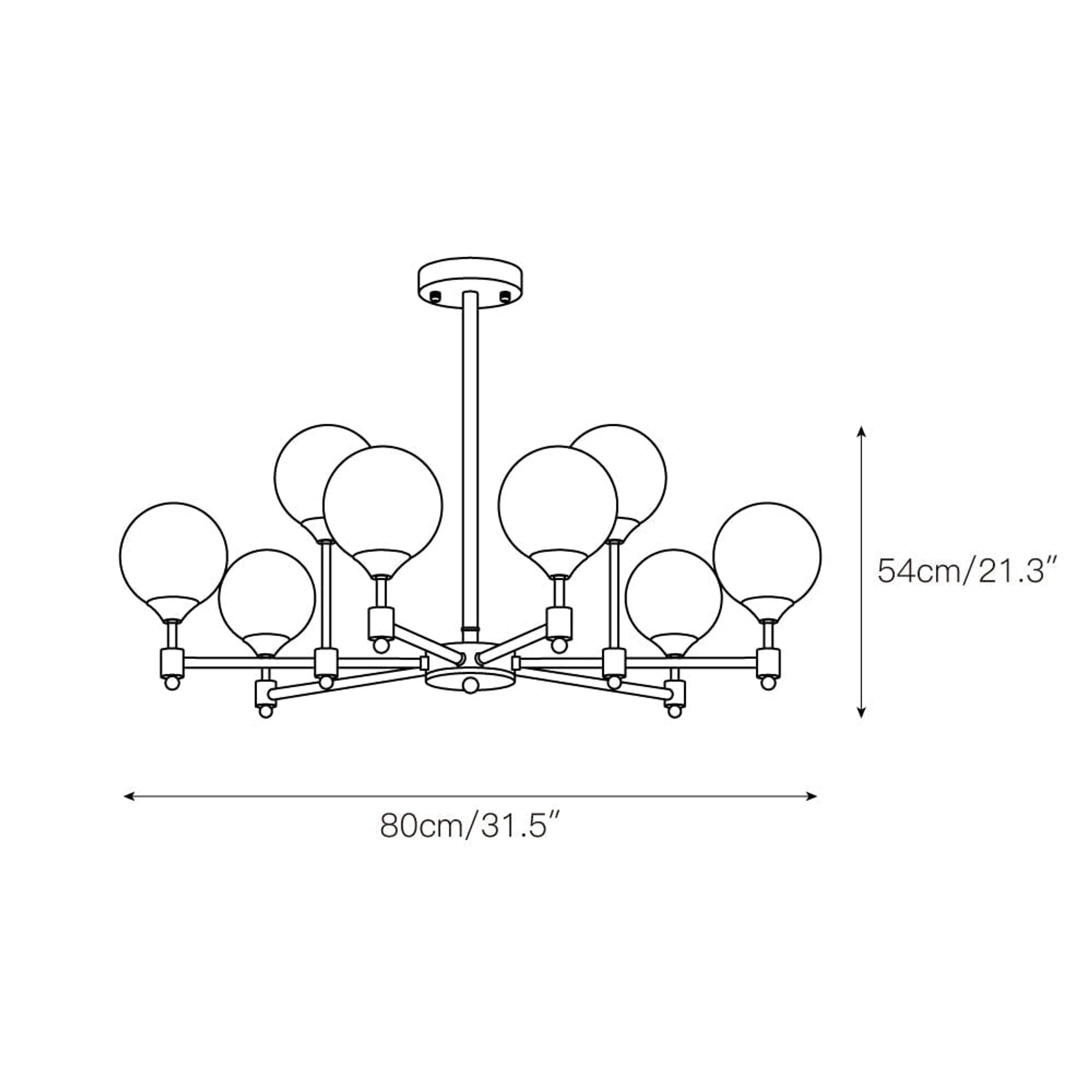 Vatnuvyi Minimalist Glass Globe Chandeliers - Image 16