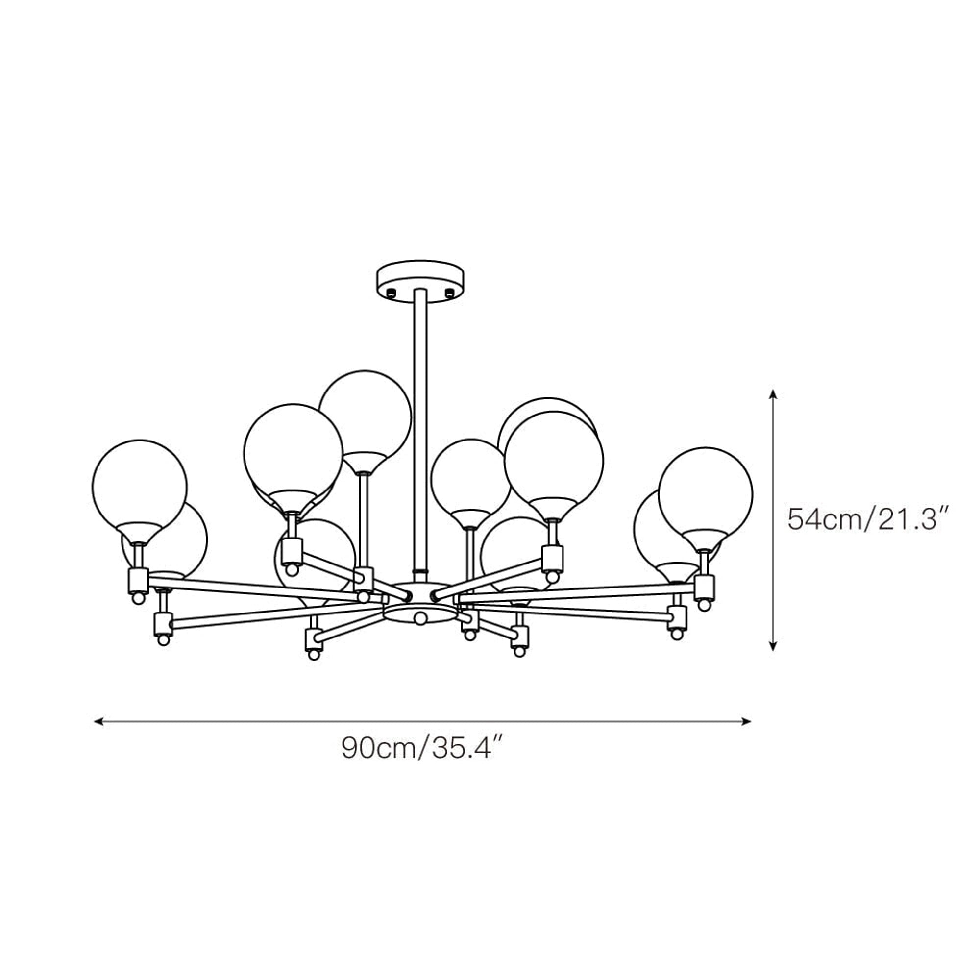 Vatnuvyi Minimalist Glass Globe Chandeliers - Image 17