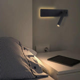 Wall Mounted Adjustable Reading Sconces With Cylindrical Metal Arm - Image 5