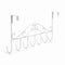 Wall Mounted Coat Rack with Secure Over the Door Design and Ornate Scrollwork - angle