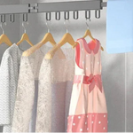 Wall Mounted Drying Rack With Retractable 3-Fold Bar Space-Saving Design For Bathroom Clothes Drying Rust And Moisture Resistant Silver Metal Rack - Image 2