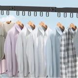 Wall Mounted Drying Rack With Retractable 3-Fold Bar Space-Saving Design For Bathroom Clothes Drying Rust And Moisture Resistant Silver Metal Rack - Image 7
