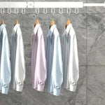 Wall Mounted Drying Rack With Retractable 3-Fold Bar Space-Saving Design For Bathroom Clothes Drying Rust And Moisture Resistant Silver Metal Rack - Image 8