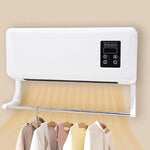 Wall Mounted Heater 2-In-1 Heated Clothes Airer And Room Heater With Remote Control For All-Season Performance - Image 1