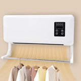 Wall Mounted Heater 2-In-1 Heated Clothes Airer And Room Heater With Remote Control For All-Season Performance - Image 1