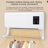 Wall Mounted Heater 2-In-1 Heated Clothes Airer And Room Heater With Remote Control For All-Season Performance - Image 8