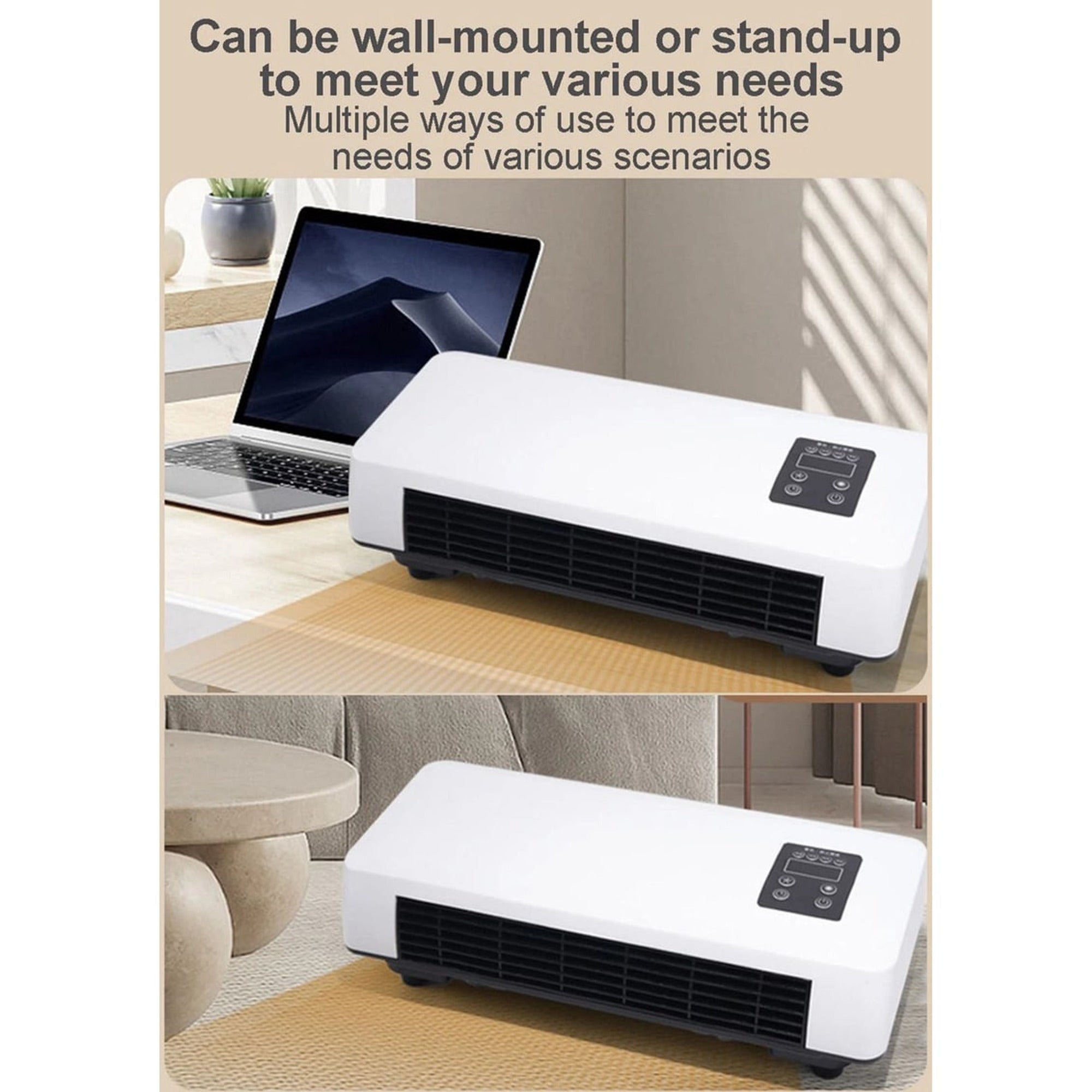 Wall Mounted Heater 2-In-1 Heated Clothes Airer And Room Heater With Remote Control For All-Season Performance - Image 9