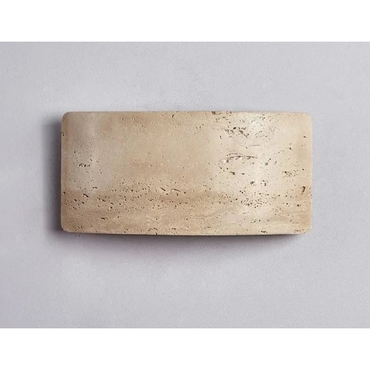 Wall Sconce Curved Travertine Up Down Illumination - Image 2