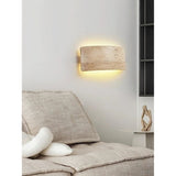 Wall Sconce Curved Travertine Up Down Illumination - Image 5