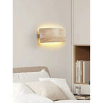 Wall Sconce Curved Travertine Up Down Illumination - Image 7